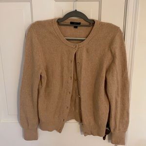 Super soft camel cardigan with fun buttons